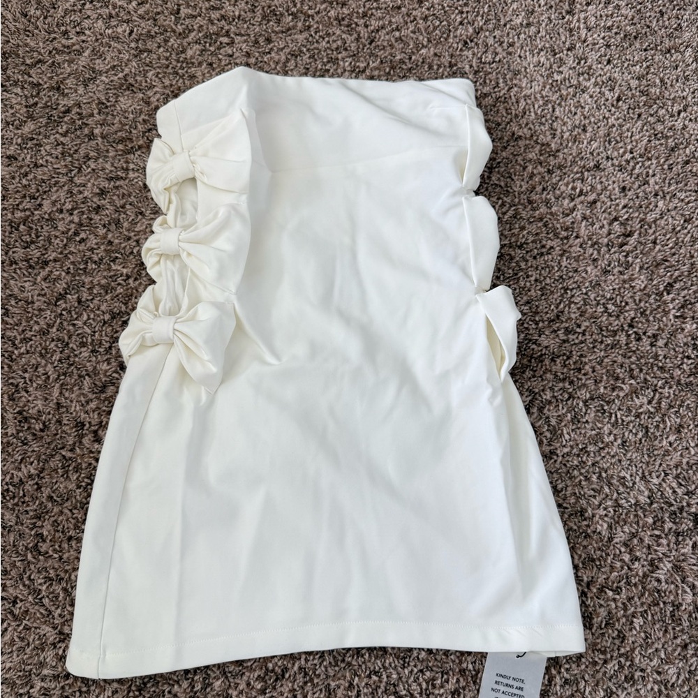 Lydia Mini Dress in Ivory